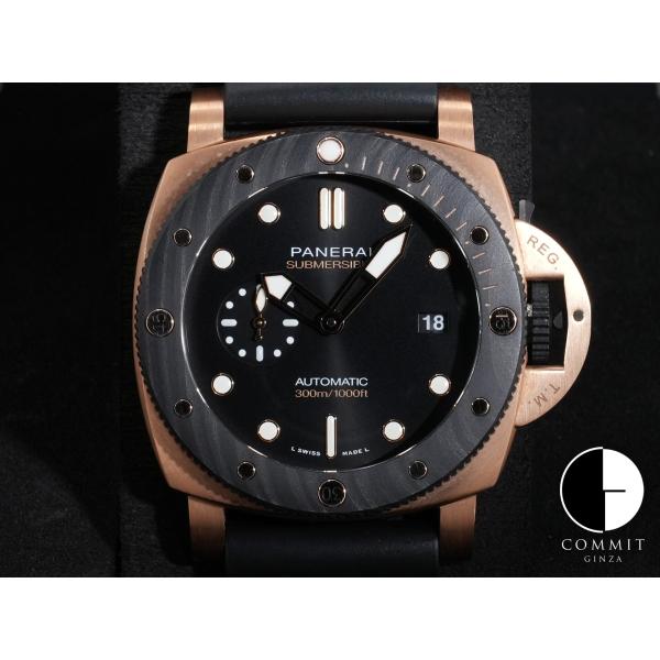 パネライ サブマーシブル ゴールドテック オロカーボ Ref.PAM01070 Carbotech×...