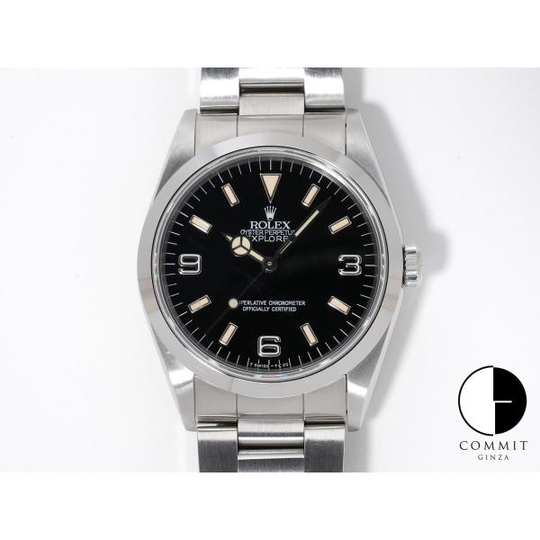 ロレックス エクスプローラーI Ref.14270 ステンレススチール ブラック文字盤 オイスターブ...