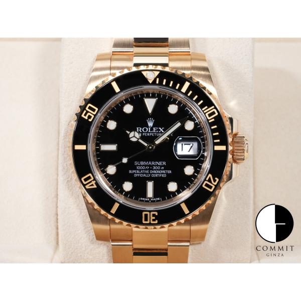 ロレックス サブマリーナー デイト Ref.116618LN イエローゴールド ブラック文字盤
