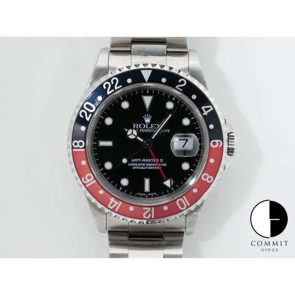 ロレックス GMTマスターII Ref.16710 ステンレススチール ブラック文字盤 オイスターブ...
