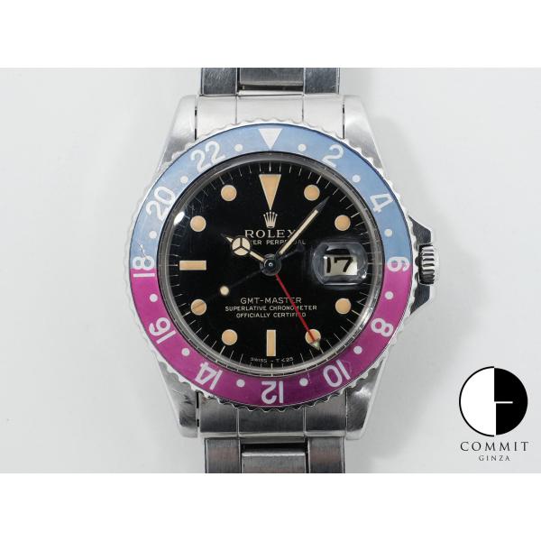 ロレックス GMTマスター Ref.1675 ステンレススチール ブラック文字盤 オイスターブレスレ...