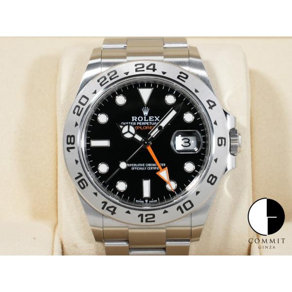 ロレックス エクスプローラーII Ref.226570 ステンレススチール ブラック文字盤 オイスタ...