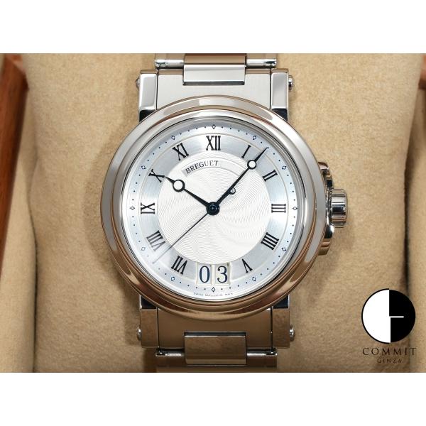 ブレゲ マリーンII ラージデイト Ref.5817ST/12/5V8 ステンレススチール シルバー...