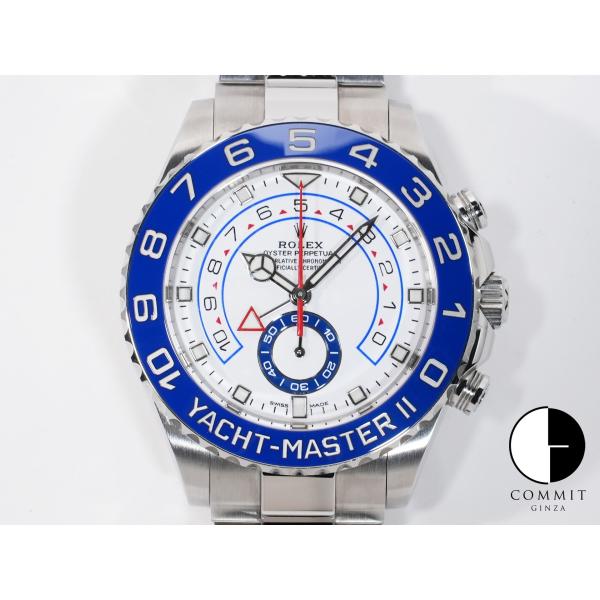 ロレックス ヨットマスターII Ref.116680 ステンレススチール ホワイト文字盤
