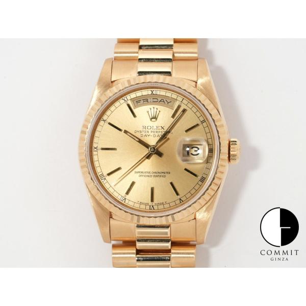 ロレックス デイデイト36 Ref.18238 イエローゴールド シャンパンゴールド文字盤