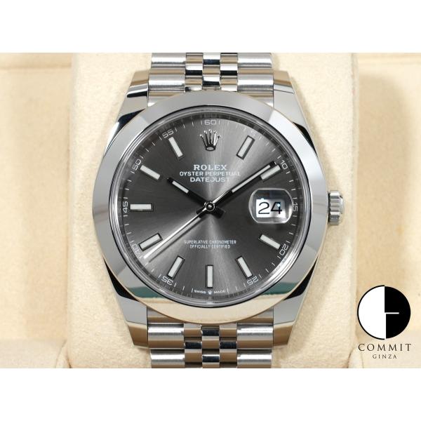 ロレックス デイトジャスト41 Ref.126300 ステンレススチール スレート文字盤 ジュビリー...