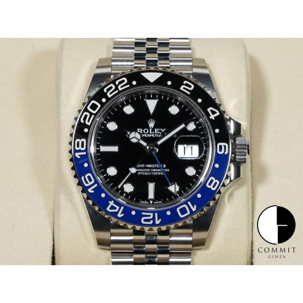 ロレックス GMTマスターII Ref.126710BLNR ステンレススチール ブラック文字盤 ジ...