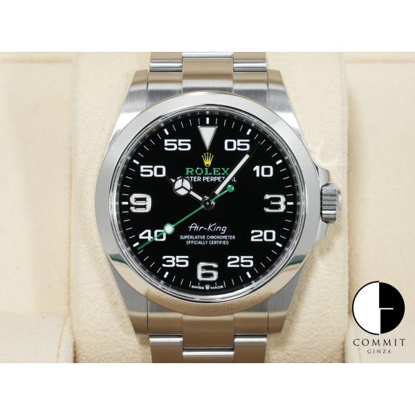ロレックス エアキング Ref.126900 ステンレススチール ブラック文字盤 オイスターブレスレ...