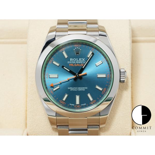 ロレックス ミルガウス Ref.116400GV ステンレススチール Zブルー文字盤