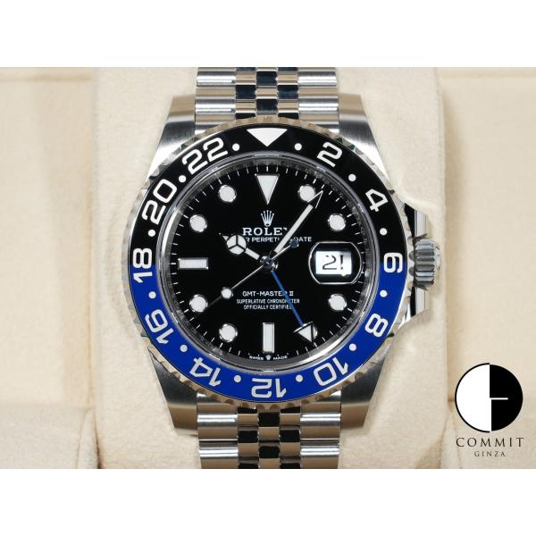 ロレックス GMTマスターII Ref.126710BLNR ステンレススチール ブラック文字盤 ジ...
