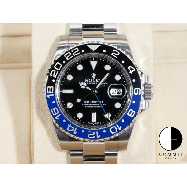 ロレックス GMTマスターII Ref.116710BLNR SS ブラック文字盤