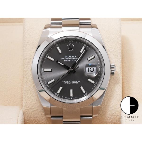 ロレックス デイトジャスト41 Ref.126300 SS スレート文字盤 オイスターブレスレット
