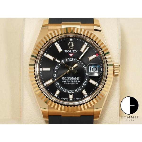 ロレックス スカイドゥエラー Ref.336238 イエローゴールド ブラック文字盤