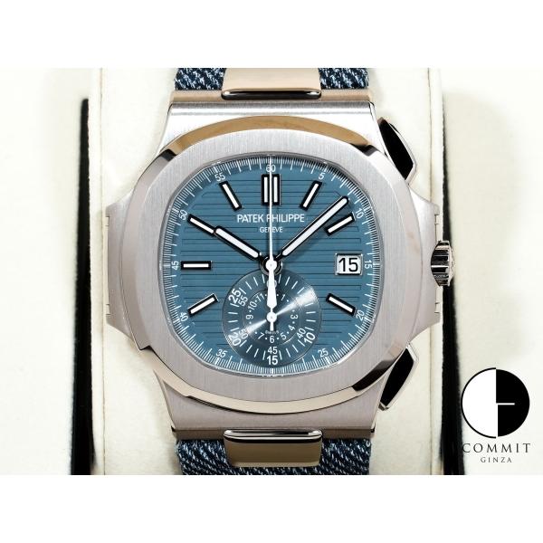 パテックフィリップ ノーチラス クロノグラフ Ref.5980/60G-001 ホワイトゴールド ブ...