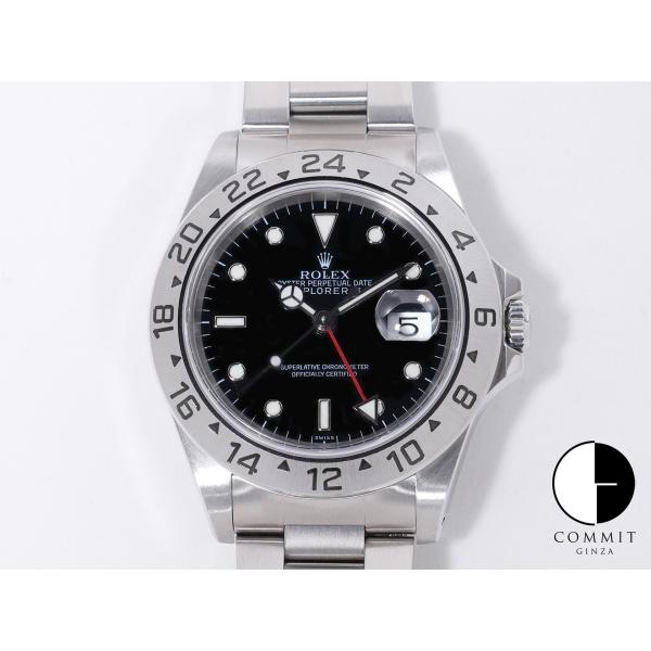 ロレックス エクスプローラーII Ref.16570 ステンレススチール ブラック文字盤 オイスター...