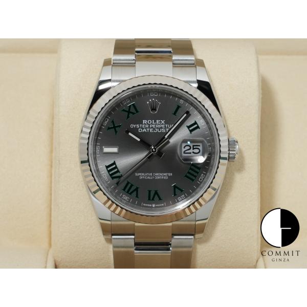 ロレックス デイトジャスト36 Ref.126234 ステンレススチール/ホワイトゴールド スレート...