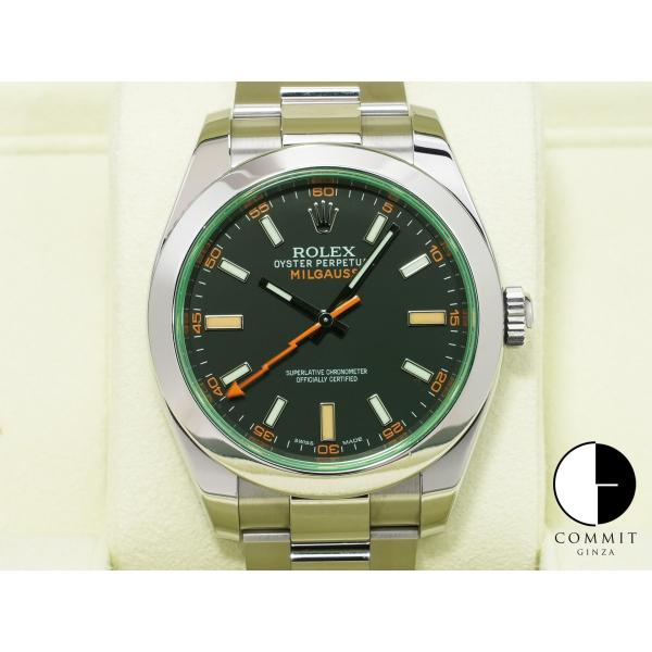 ロレックス ミルガウス Ref.116400GV ステンレススチール ブラック文字盤