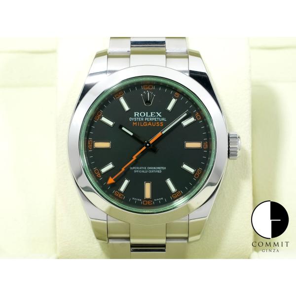 ロレックス ミルガウス Ref.116400GV ステンレススチール ブラック文字盤