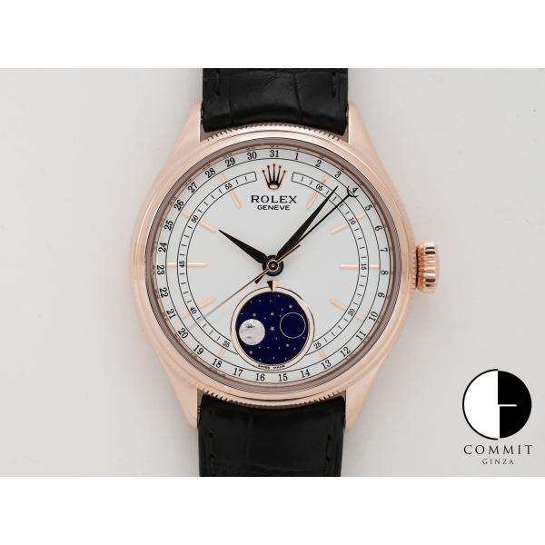 ロレックス チェリーニ ムーンフェイズ Ref.50535 エバーローズゴールド ホワイト文字盤