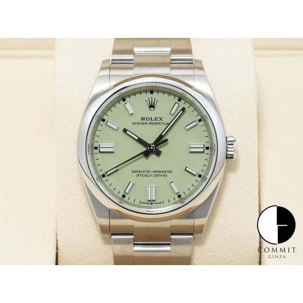 ロレックス オイスターパーペチュアル36 Ref.126000 ステンレススチール ピスタチオ文字盤