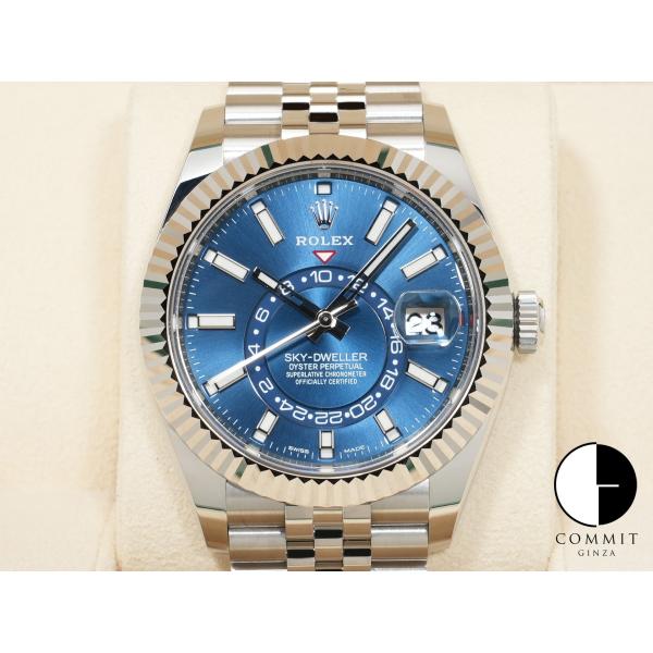 ロレックス スカイドゥエラー Ref.326934 ステンレススチール/ホワイトゴールド ブルー文字...