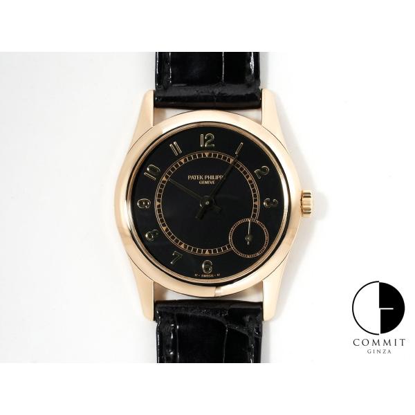パテックフィリップ カラトラバ Ref.5000J イエローゴールド ブラック文字盤