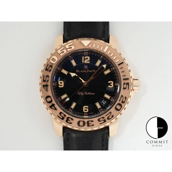 ブランパン フィフティ ファゾムス Ref.2200-3630-63B イエローゴールド ブラック文...