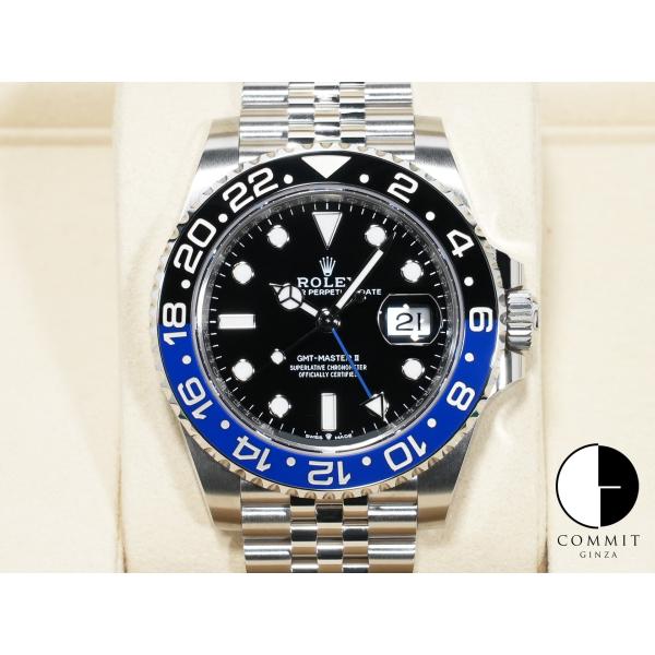 ロレックス GMTマスターII Ref.126710BLNR ステンレススチール ブラック文字盤 ジ...