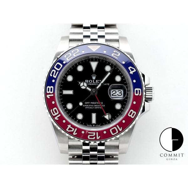 ロレックス GMTマスターII Ref.126710BLRO ステンレススチール ブラック文字盤 ジ...
