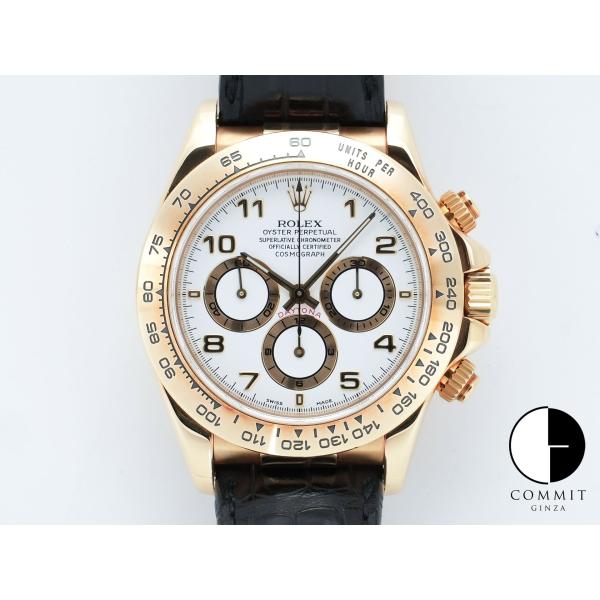 ロレックス デイトナ エルプリメロ Ref.16518 イエローゴールド ホワイト文字盤