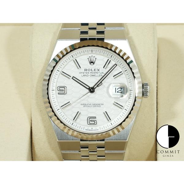 ロレックス ランドドゥエラー Ref.127334 SS/WG ホワイト文字盤