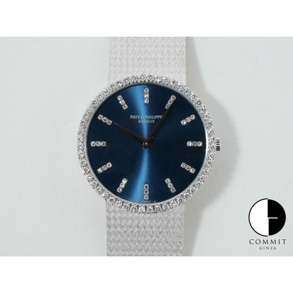 パテックフィリップ カラトラバ Ref.3759/1 ホワイトゴールド ブルー文字盤