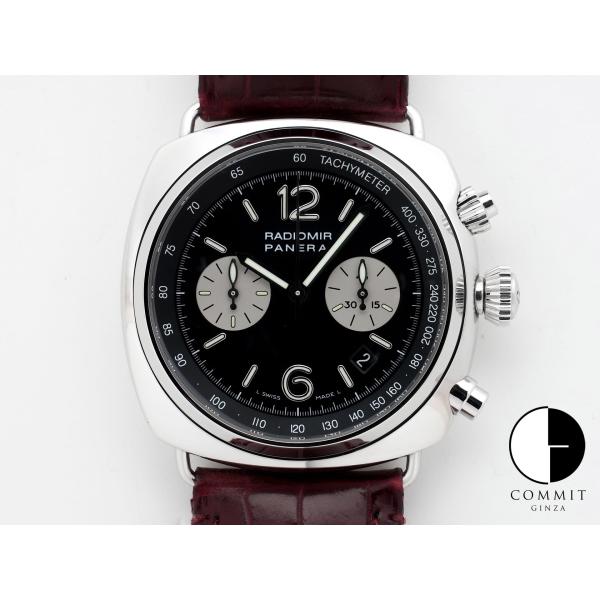 パネライ ラジオミール クロノグラフ Ref.PAM00163 ステンレススチール ブラック文字盤
