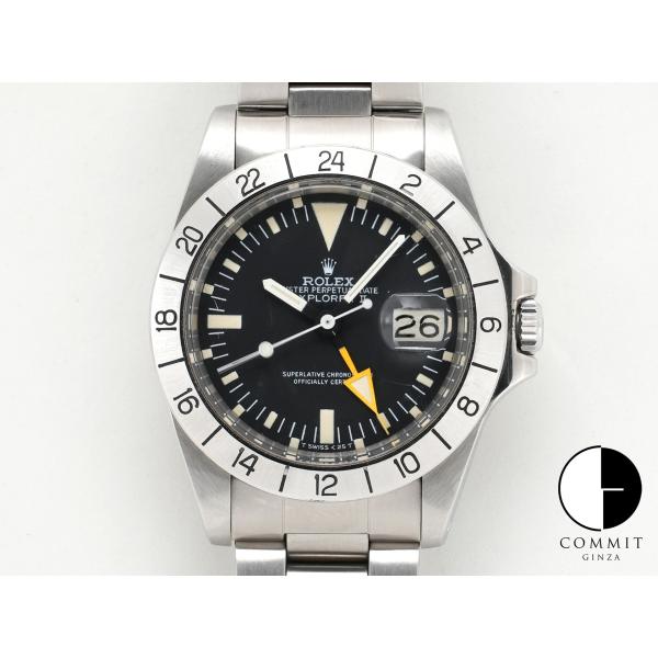 ロレックス エクスプローラーII Ref.1655 ステンレススチール ブラック文字盤 オイスターブ...