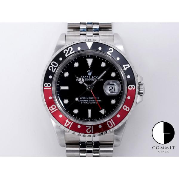 ロレックス GMTマスターII Ref.16710 ステンレススチール ブラック文字盤 ジュビリーブ...
