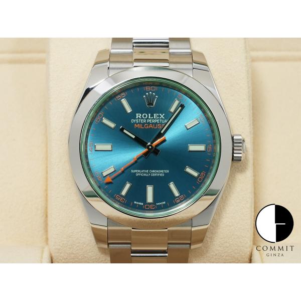 ロレックス ミルガウス Ref.116400GV ステンレススチール Zブルー文字盤
