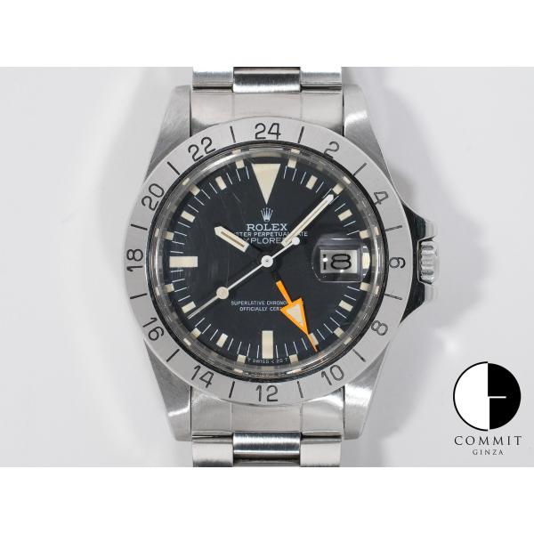 ロレックス エクスプローラーII Ref.1655 ステンレススチール ブラック文字盤 オイスターブ...