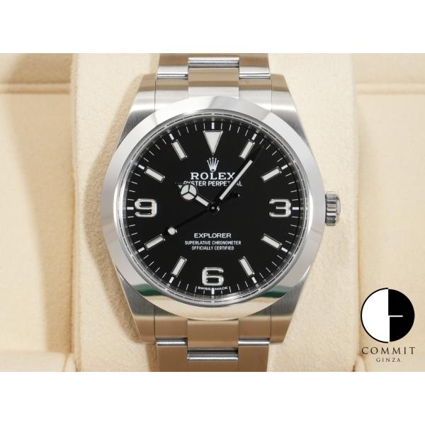 ロレックス エクスプローラーI Ref.214270 SS ブラック文字盤