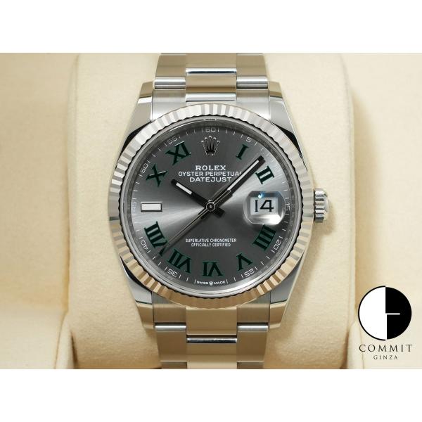 ロレックス デイトジャスト36 Ref.126234 ステンレススチール/ホワイトゴールド スレート...