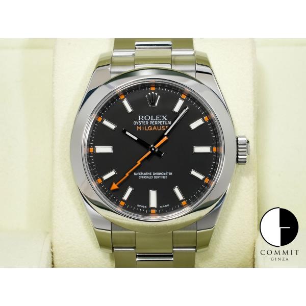 ロレックス ミルガウス Ref.116400 ステンレススチール ブラック文字盤