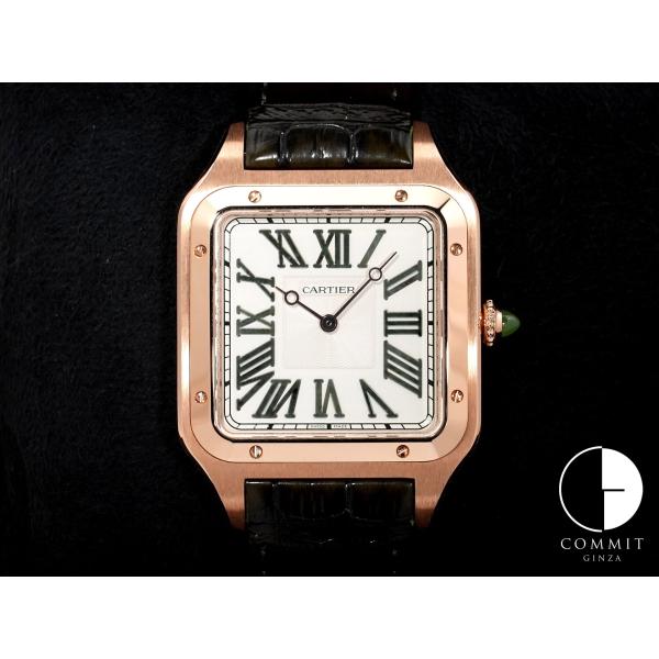カルティエ サントス デュモン XL Ref.WGSA0083 ピンクゴールド ベージュ文字盤