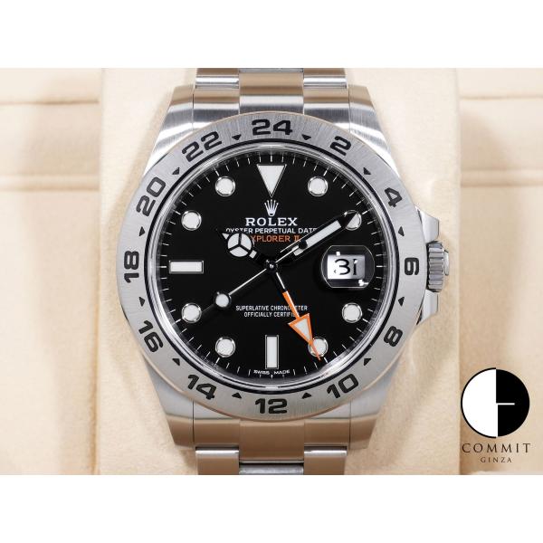 ロレックス エクスプローラーII Ref.216570 SS ブラック文字盤