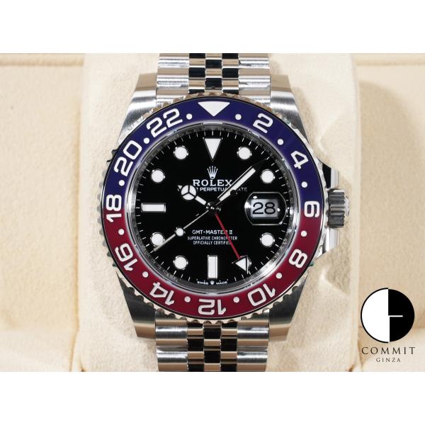 ロレックス GMTマスターII Ref.126710BLRO SS ブラック文字盤 ジュビリーブレス...