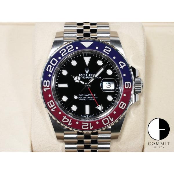 ロレックス GMTマスターII Ref.126710BLRO ステンレススチール ブラック文字盤 ジ...