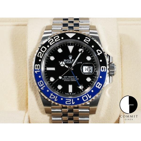 ロレックス GMTマスターII Ref.126710BLNR SS ブラック文字盤 ジュビリーブレス...