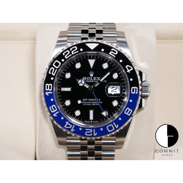 ロレックス GMTマスターII Ref.126710BLNR SS ブラック文字盤 ジュビリーブレス...
