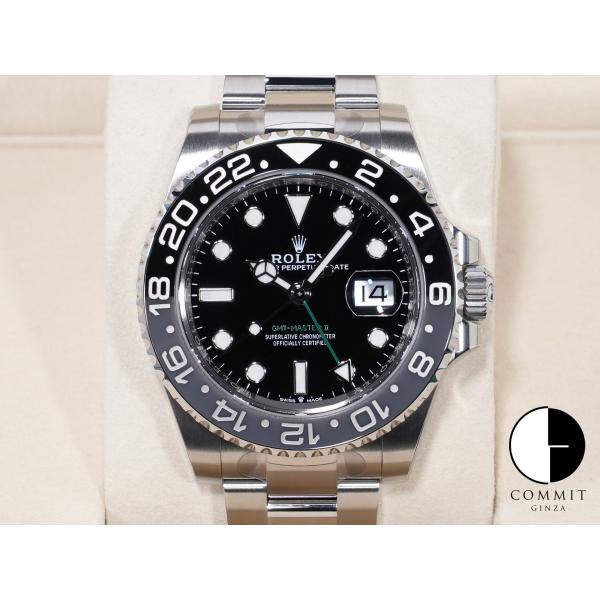 ロレックス GMTマスターII Ref.126710GRNR SS ブラック文字盤 オイスターブレス...