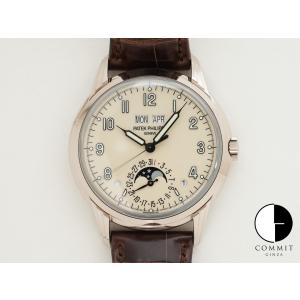 パテックフィリップ パーペチュアルカレンダー Ref.5320G-001 18KWG アイボリー文字盤｜commitginza