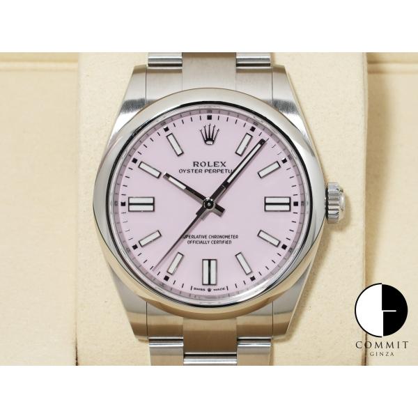 ロレックス オイスターパーペチュアル41 Ref.134300 ステンレススチール キャンディピンク...