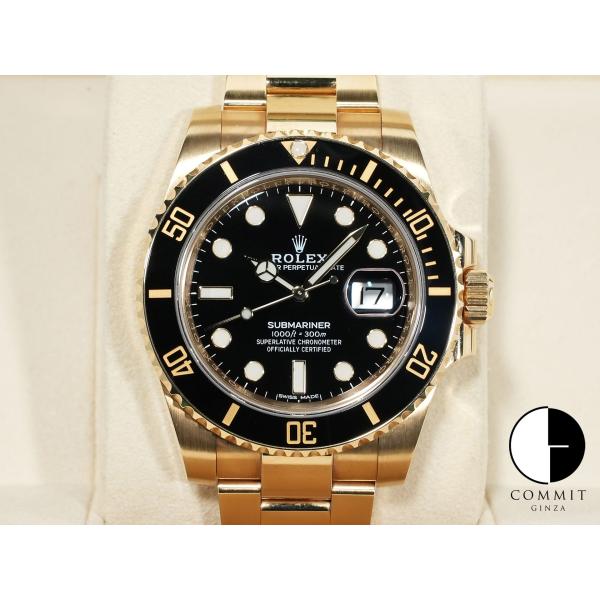 ロレックス サブマリーナー デイト Ref.116618LN イエローゴールド ブラック文字盤